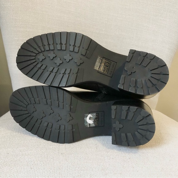 Dolce Vita Black Leather Camros Mid Calf Heeled Moto Bootie - Picture 7 of 9